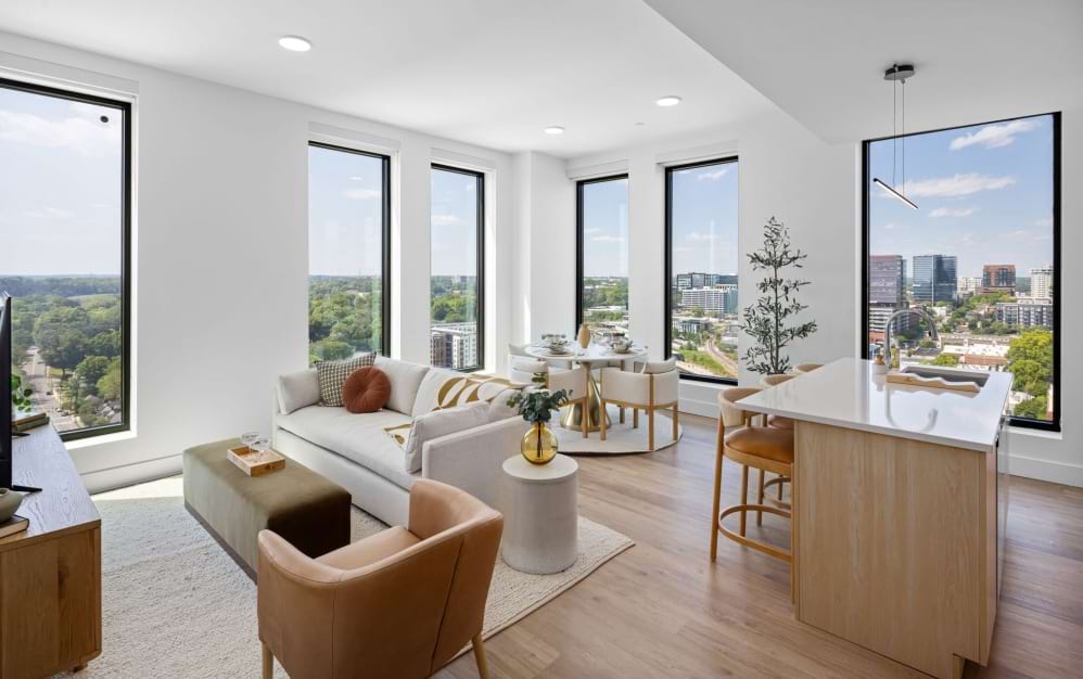 B4 - 2 bedroom floorplan layout with 2 bathrooms and 1197 square feet (Expansive Living Area)